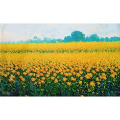 Abdul Jabbar, 30 x 48 Inch, Acrylic on Canvas, Landscape Painting, AC-ABJ-058